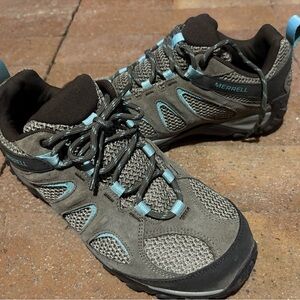Merrell Women's Athletic Shoes - Gray and Light Blue
